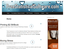 Tablet Screenshot of freestatisticalsoftware.com